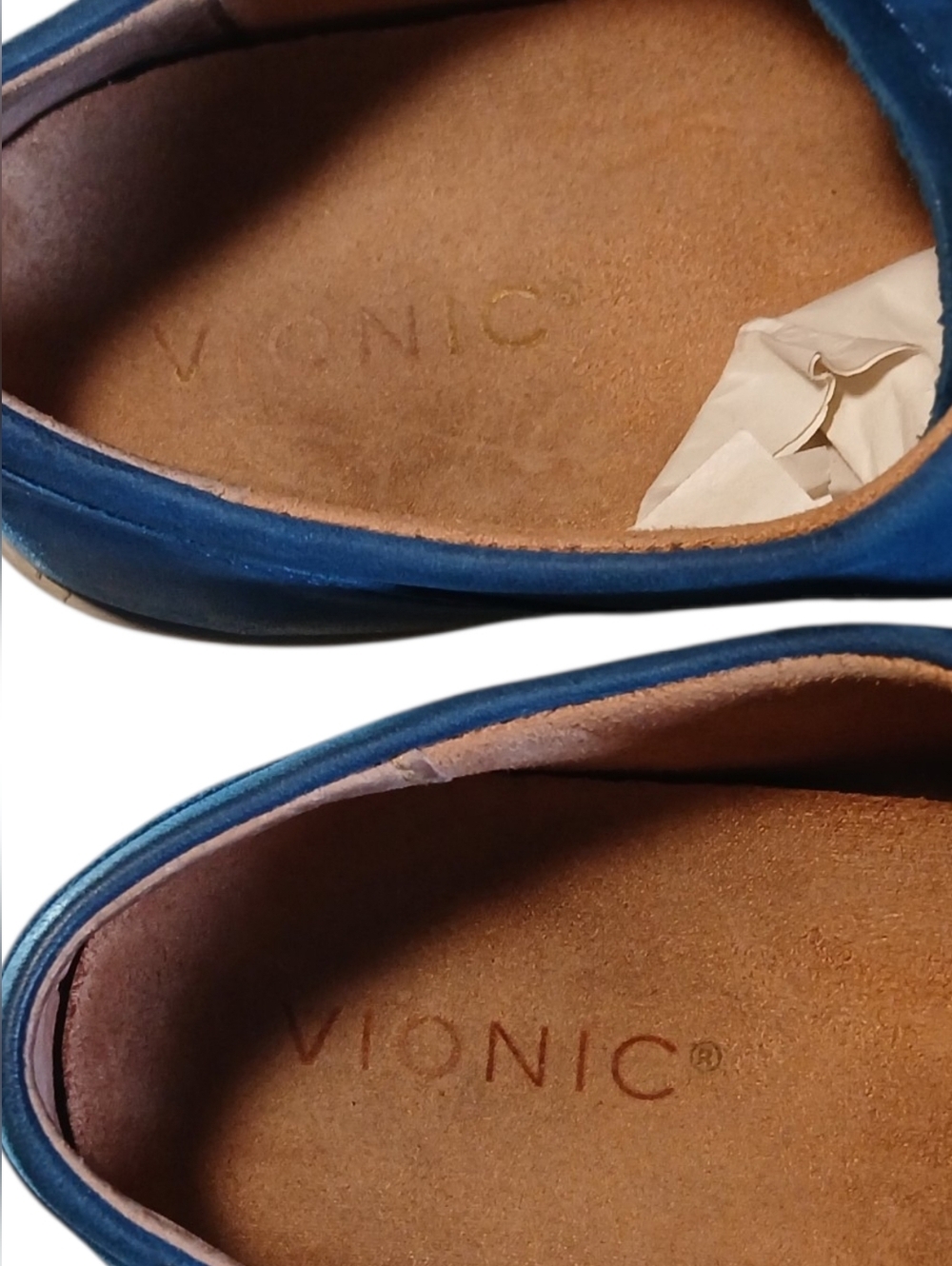 VIONIC Abigail Blue Suede Lace-Up Supportive Sneaker - Picture 6 of 7